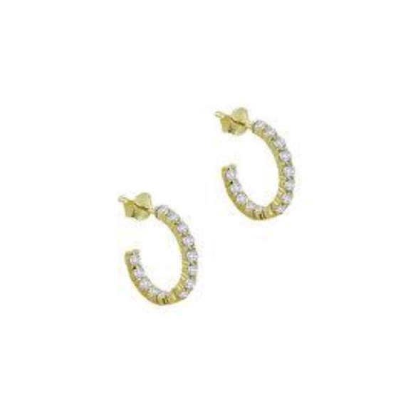 The M Jewelers NY Tiny Mulberry Hoop Earrings - Picture 1 of 1